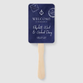 Éventail Programme de mariage de destination de croisières (Dos)