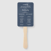 Éventail Programme de mariage de destination Rocky Mountain (Dos)