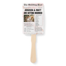 Programme de mariage de journaux personnalisable