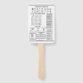 Éventail Programme de mariage de journaux Unique Moderne Él (Dos)