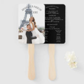 Éventail Programme de mariage de journaux Ventilateur, prog (Devant et derrière)