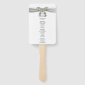 Éventail Programme de mariage de la corbeille de diamant bl (Dos)