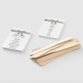 Éventail Programme de mariage de la corbeille de diamant bl (Non-assemblé)