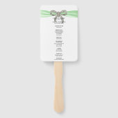 Éventail Programme de mariage de la corbeille de diamant ve (Dos)