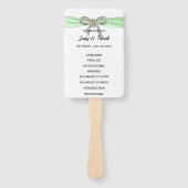 Éventail Programme de mariage de la corbeille de diamant ve (Devant)