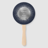 Éventail Programme de mariage de la lune d'argent céleste V (Devant)