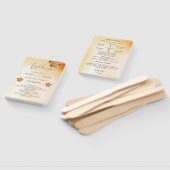 Éventail Programme de mariage de la rouille de la feuille d (Non-assemblé)