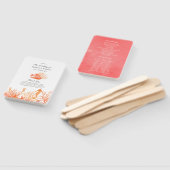 Éventail Programme de mariage de plage Corail Vivant à l'aq (Non-assemblé)