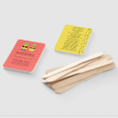 Éventail Programme de mariage de plage exotique d'été tropi (Non-assemblé)