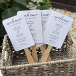 Éventail Programme de mariage de script classique et chrono<br><div class="desc">Votre invité sera ravi de lire tous les détails de votre mariage sur ces adorables programmes de fans Mariages! Modifiez facilement la chronologie des icônes pour tenir compte d'une variété d'événements. Il y a des icônes cachées que vous pouvez déplacer et ajuster n'importe où sur la chronologie. Ajoutez ou supprimez...</div>