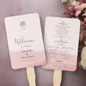 Éventail Programme de mariage de script Gras Flush Flush Mi