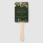 Éventail Programme de mariage des arrangements floraux d'aq (Devant)