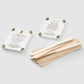 Éventail Programme de mariage des Feuilles tropicaux Pineap (Non-assemblé)