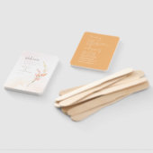 Éventail Programme de mariage des Fleurs sauvages ensoleill (Non-assemblé)