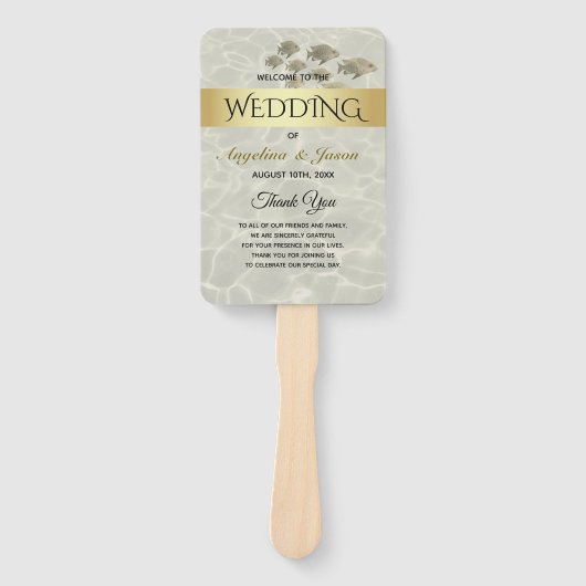 Éventail Programme de mariage d'été (Devant)