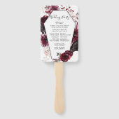 Éventail Programme de mariage d'Halloween (Dos)