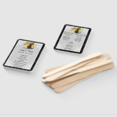 Éventail Programme De Mariage D'Halloween Chat Et Chouette (Non-assemblé)