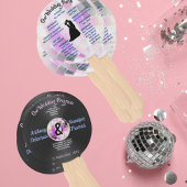Éventail Programme de mariage disco personnalisable