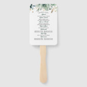 Éventail Programme de mariage écologique et d'or (Dos)