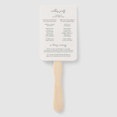 Éventail Programme de mariage écologique traditionnel dans  (Dos)