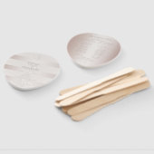 Éventail Programme de mariage Élégant moderne Blush Pearl S (Non-assemblé)