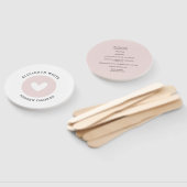 Éventail PROGRAMME DE MARIAGE élégant moderne mignon amour (Non-assemblé)