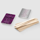 Éventail Programme de mariage élégant violet (Non-assemblé)