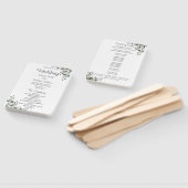 Éventail Programme de mariage Eucalyptus Ventilateur manuel (Non-assemblé)