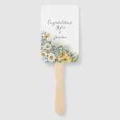 Éventail Programme de mariage Fleur sauvage coloré (Dos)