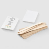 Éventail Programme de mariage Fleur sauvage simple Ventilat (Non-assemblé)