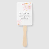 Éventail Programme de mariage Fleurs de Flush Moderne Venti (Devant)
