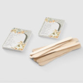 Éventail Programme de mariage floral feuillu à la citrouill (Non-assemblé)