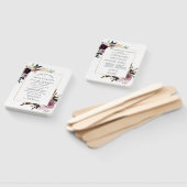 Éventail Programme de mariage floral mauve rose violet (Non-assemblé)