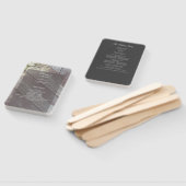 Éventail Programme de mariage floral rustique en bois gris  (Non-assemblé)