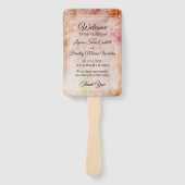 Éventail Programme de mariage floral vierge (Devant)