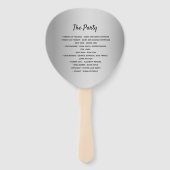 Éventail Programme de mariage gay (Dos)