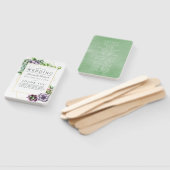Éventail Programme de mariage géométrique de succulente à l (Non-assemblé)