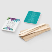 Éventail Programme de mariage géométrique d'orchidées tropi (Non-assemblé)