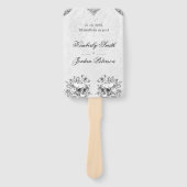 Éventail Programme de mariage gothique (Devant)