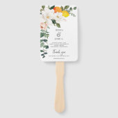 Éventail Programme de mariage Magnolia Citrus Ventilateur m (Devant)