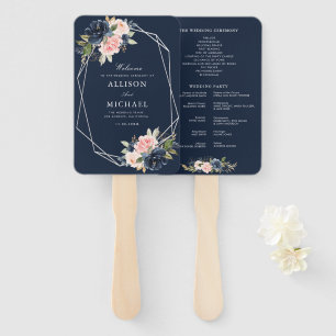 Éventail Programme de mariage maritime moderne et de mariag