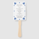 Éventail Programme de mariage mexicain Talavera Fan (Devant)