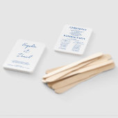 Éventail Programme De Mariage Minimal Faveurs De Cérémonie  (Non-assemblé)