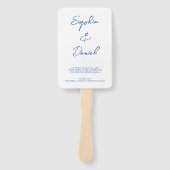 Éventail Programme De Mariage Minimal Faveurs De Cérémonie  (Devant)