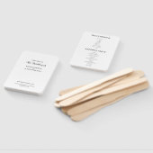 Éventail Programme de mariage minimaliste moderne (Non-assemblé)