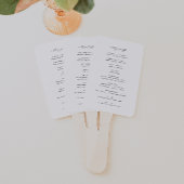 Éventail Programme de mariage minimaliste moderne KRISTEN
