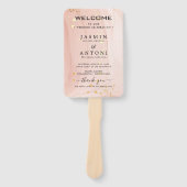 Éventail Programme de mariage moderne (Devant)