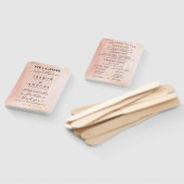 Éventail Programme de mariage moderne (Non-assemblé)