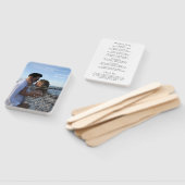 Éventail Programme de mariage moderne avec photo simple (Non-assemblé)