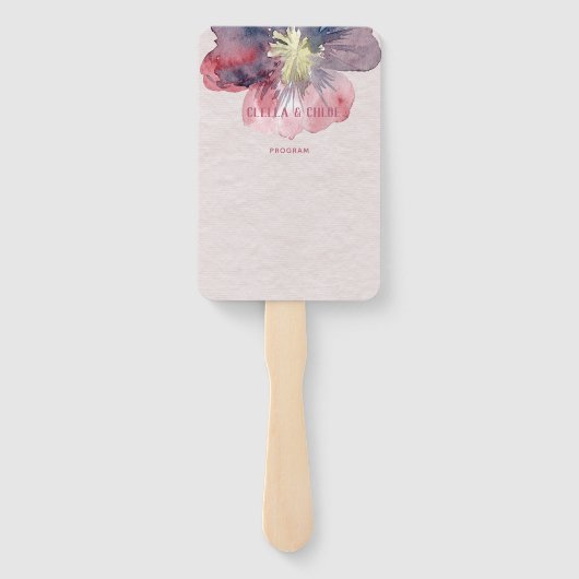 Éventail Programme De Mariage Parfait (Dos)